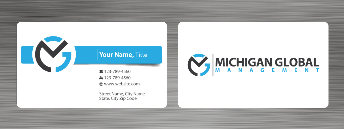 Visitenkarten-Design von Sbss für Michigan global | Design #1300044