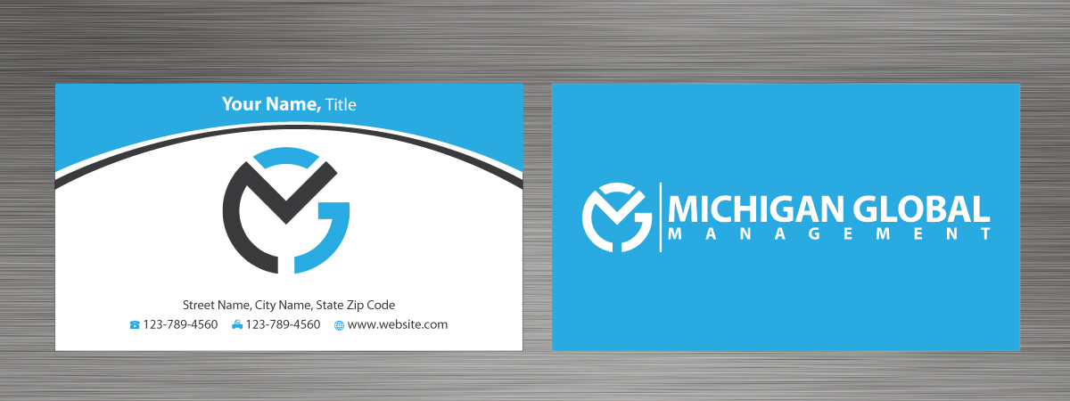 Visitenkarten-Design von Sbss für Michigan global | Design #1300047