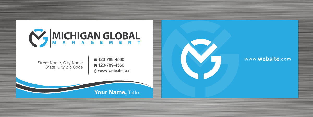 Visitenkarten-Design von Sbss für Michigan global | Design #1300048