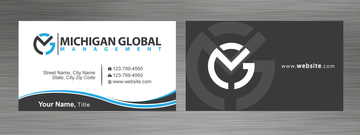 Visitenkarten-Design von Sbss für Michigan global | Design #1300050