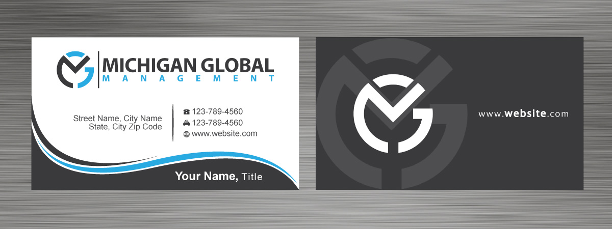 Visitenkarten-Design von Sbss für Michigan global | Design #1300051