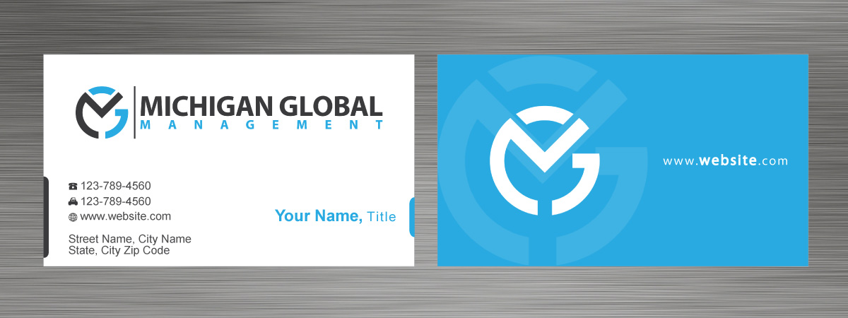 Visitenkarten-Design von Sbss für Michigan global | Design #1300052