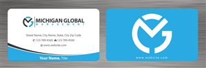 Business Card Design by Sbss for Michigan global | Design: #1300457