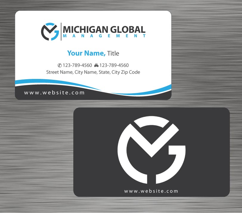 Visitenkarten-Design von Sbss für Michigan global | Design #1300463