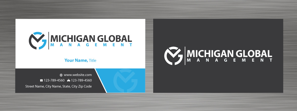 Visitenkarten-Design von Sbss für Michigan global | Design #1300478