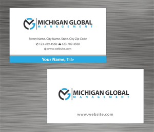 Business Card Design by Sbss for Michigan global | Design: #1300485