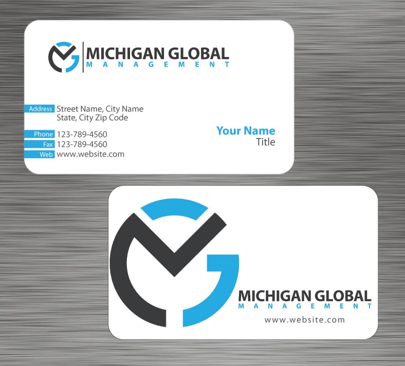 Business Card Design by Sbss for Michigan global | Design #1300499