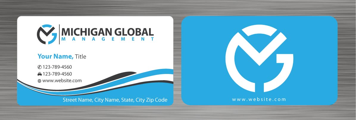 Visitenkarten-Design von Sbss für Michigan global | Design #1300512