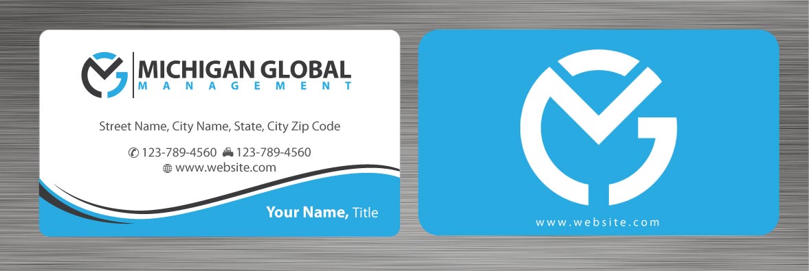 Visitenkarten-Design von Sbss für Michigan global | Design #1300515