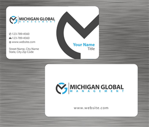 Business Card Design by Sbss for Michigan global | Design: #1300517
