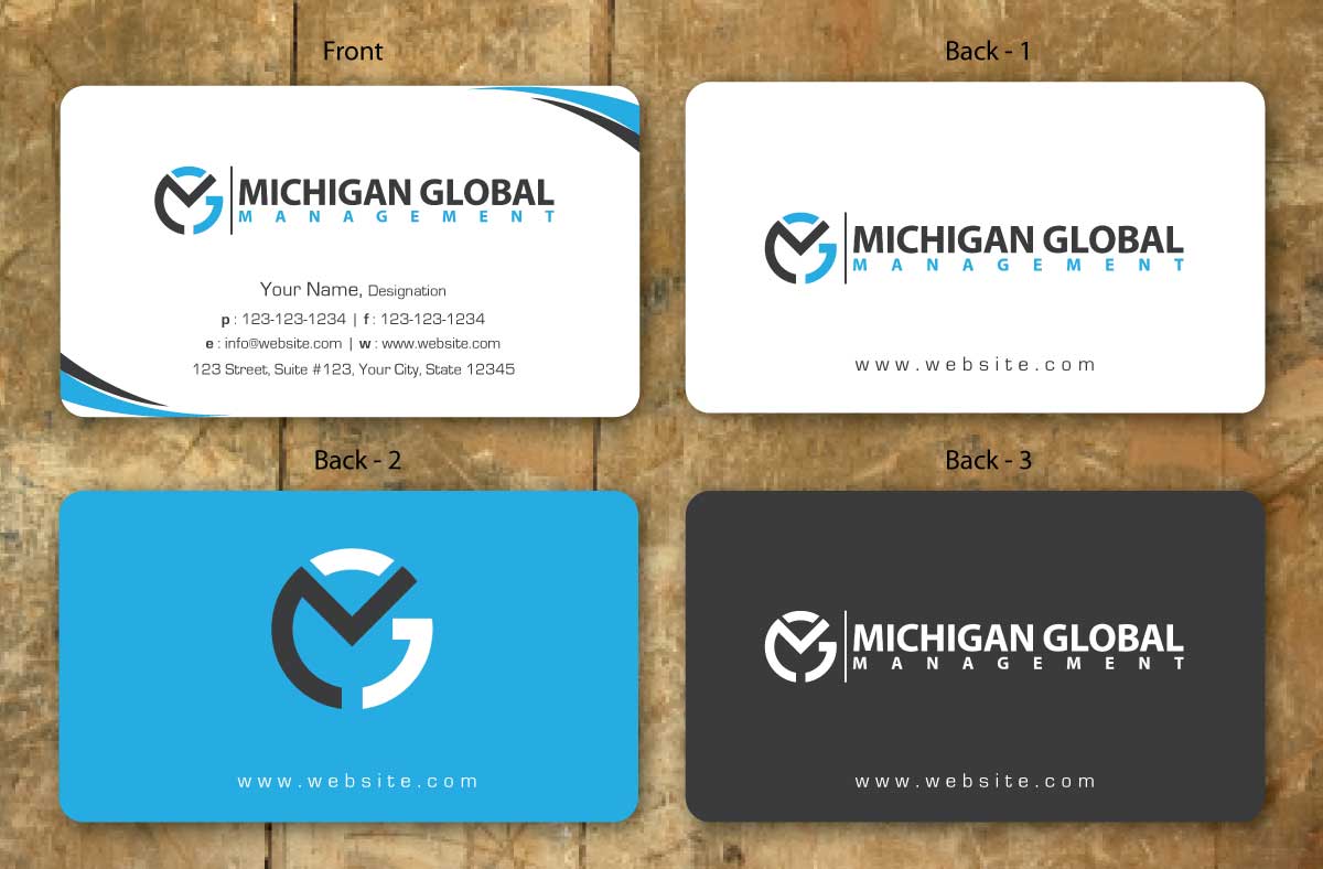 Visitenkarten-Design von Sbss für Michigan global | Design #1300760