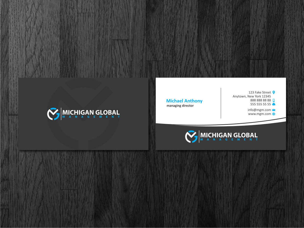 Visitenkarten-Design von Atvento Graphics für Michigan global | Design #1295347