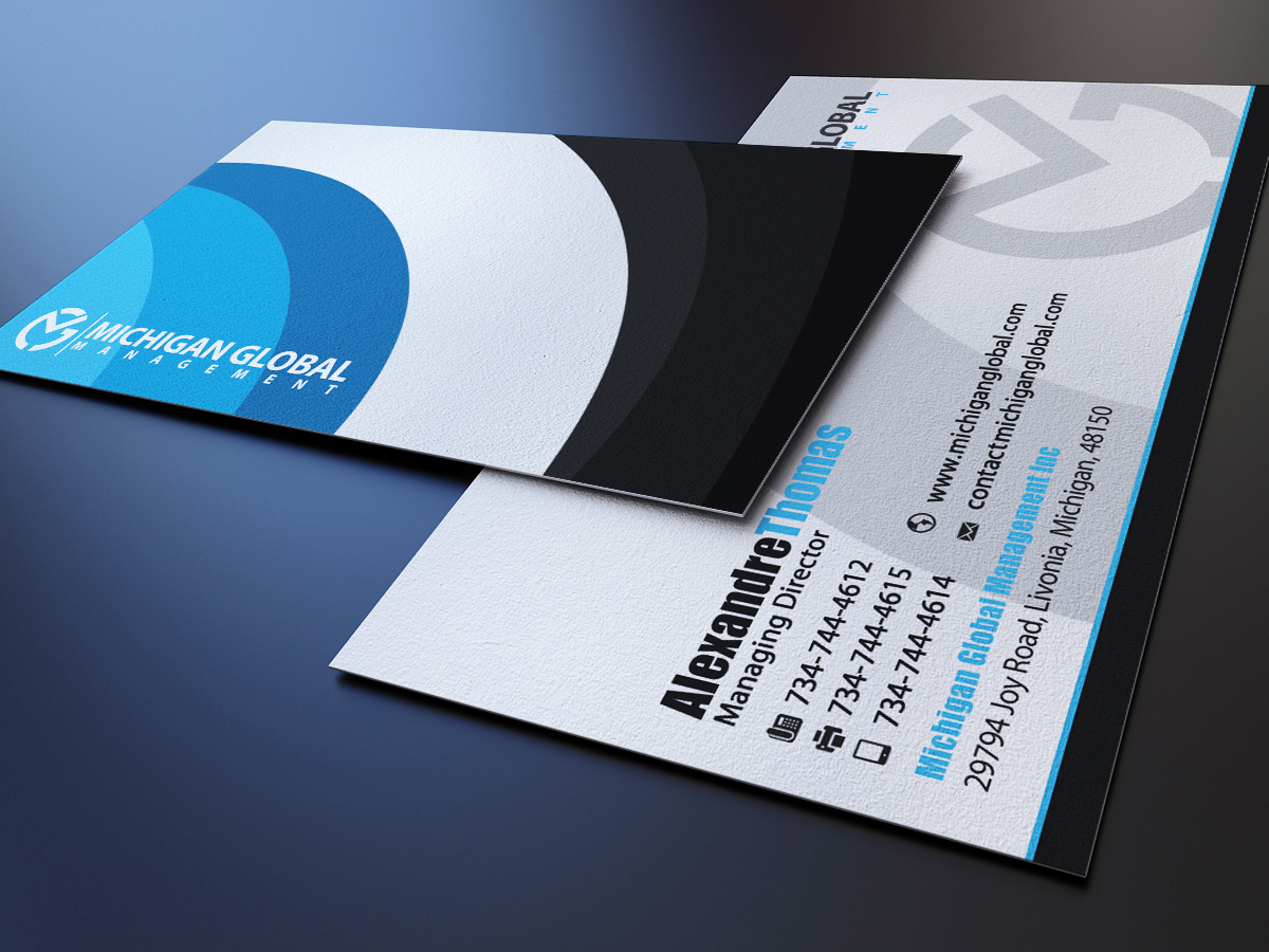 Business Card Design by Marvel Medias for Michigan global | Design #1298263