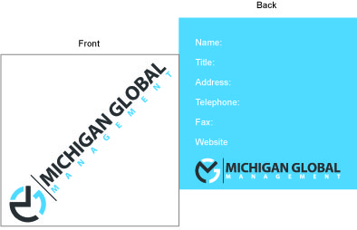 Visitenkarten-Design von Jen für Michigan global | Design #1293804