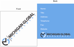 Business Card Design by Jen for Michigan global | Design: #1293804