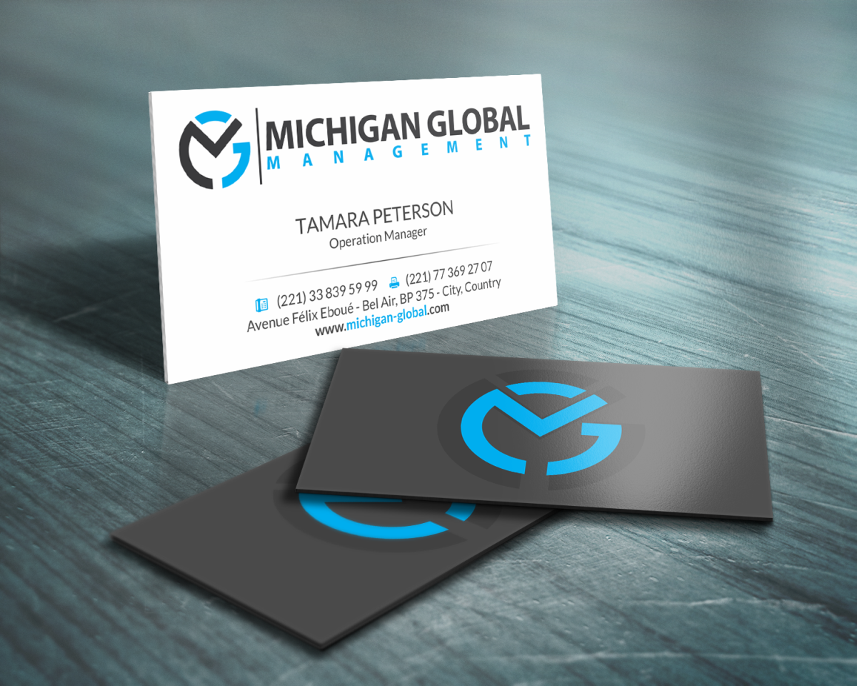 Visitenkarten-Design von HYPdesign für Michigan global | Design #1295177