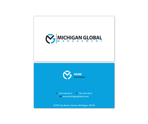 Business Card Design by sngjiarong for Michigan global | Design: #1302118