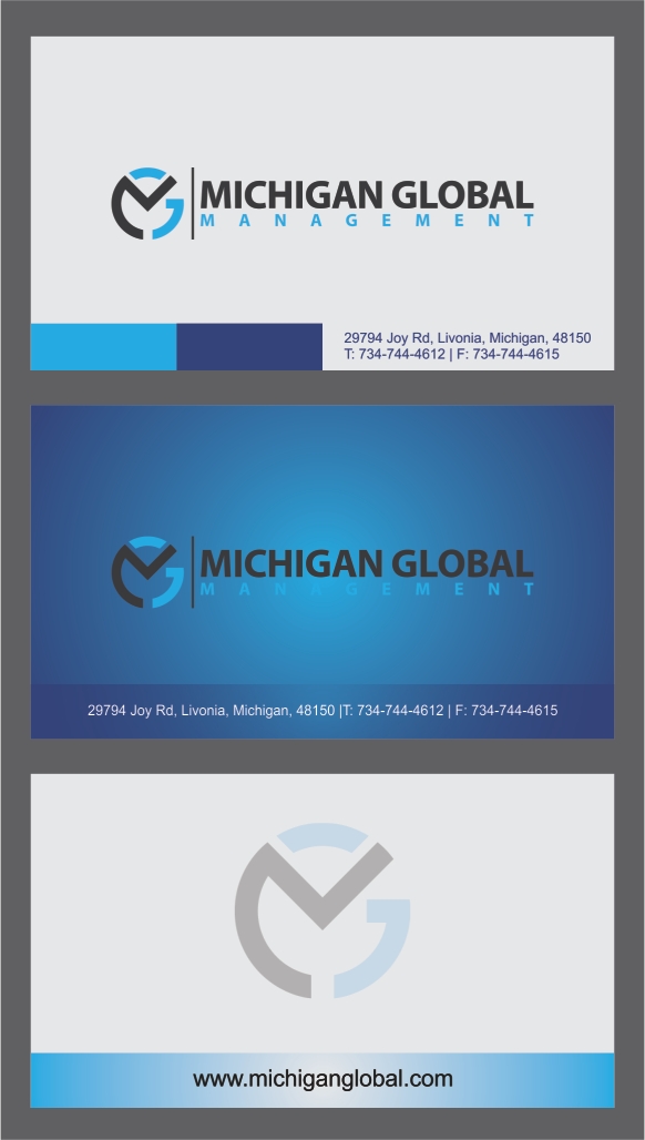 Diseño de Tarjeta de Presentación por barinix para Michigan global | Diseño #1310511