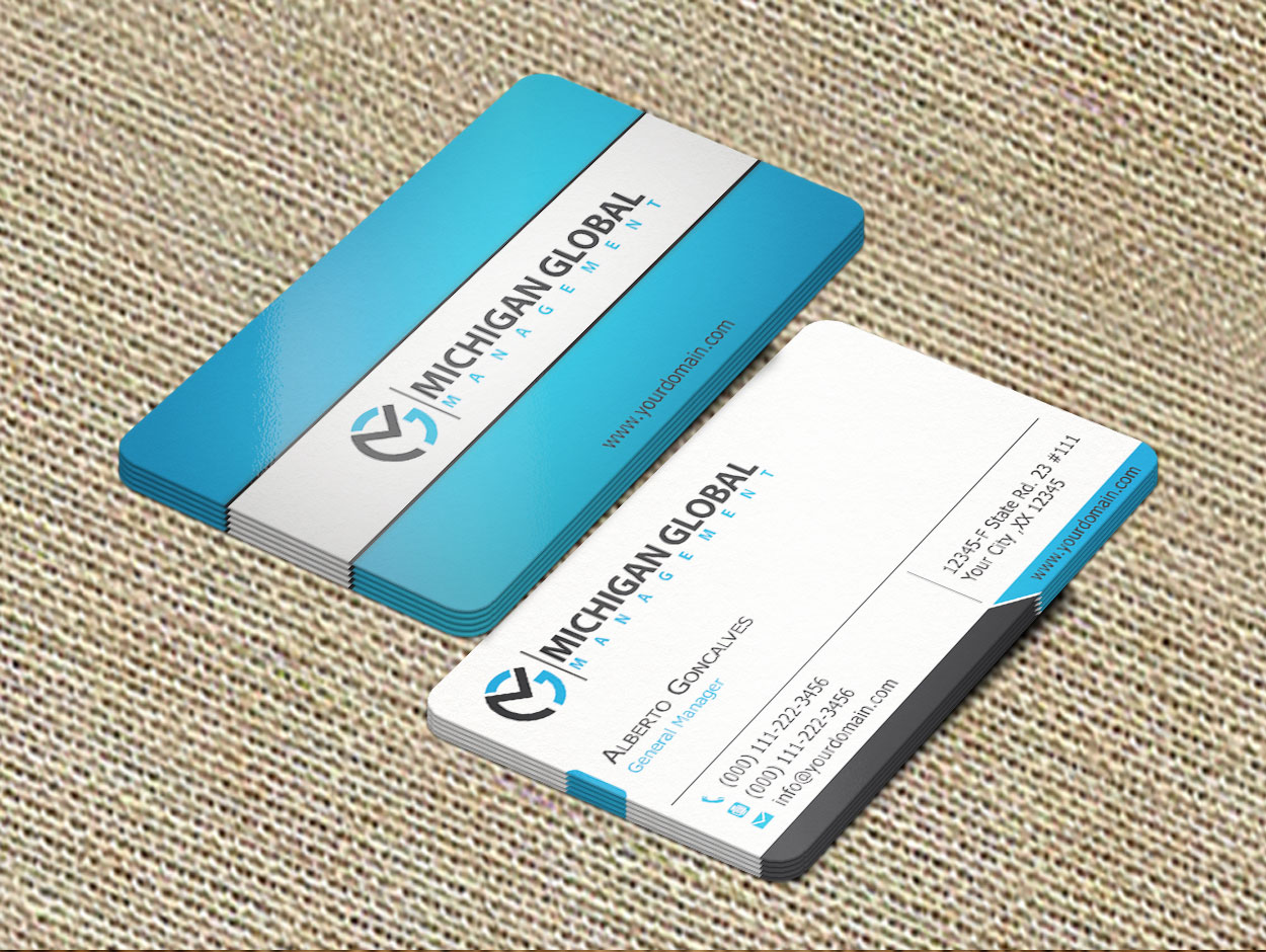 Visitenkarten-Design von antigrafis für Michigan global | Design #1309651