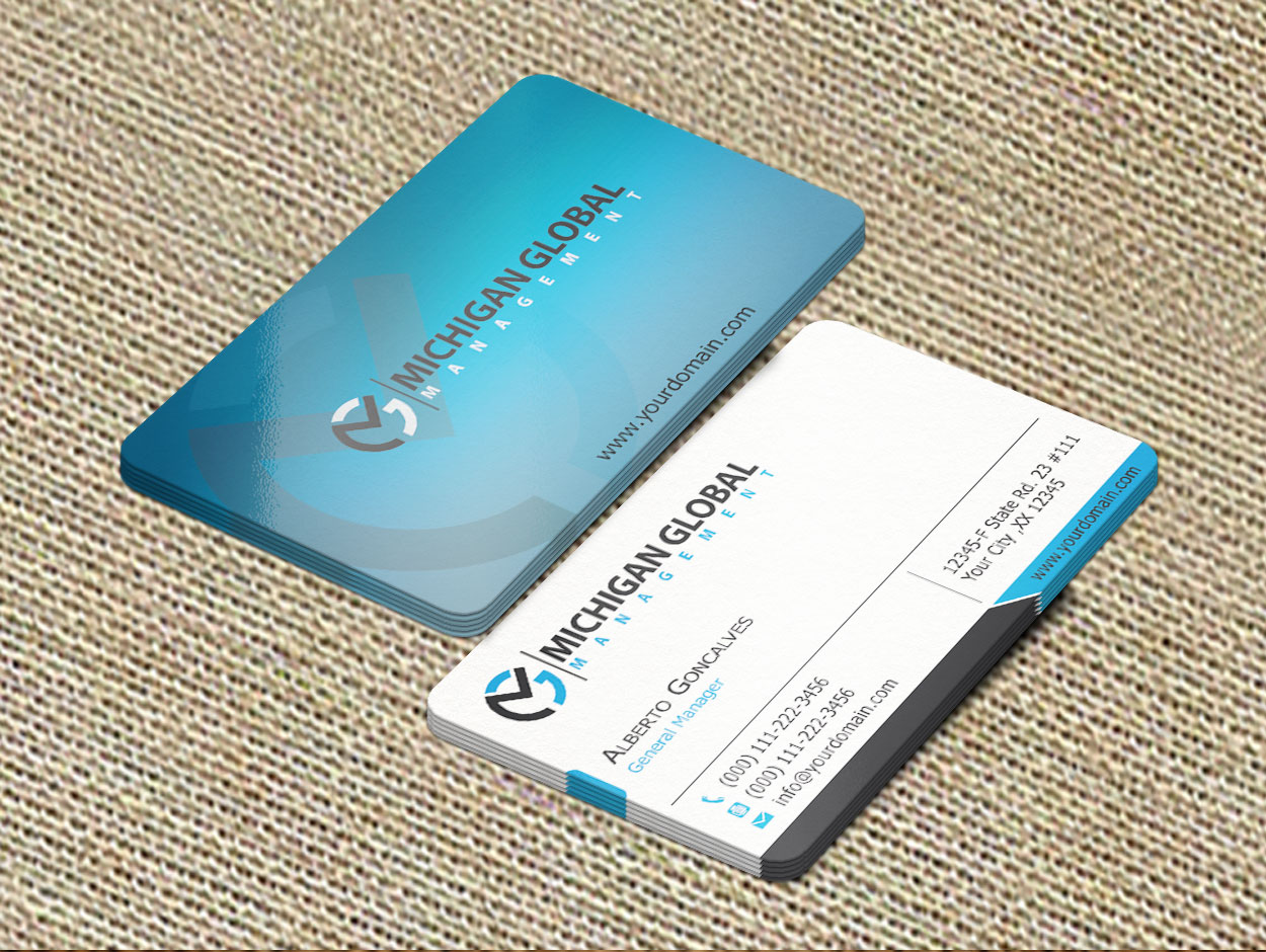Visitenkarten-Design von antigrafis für Michigan global | Design #1309656
