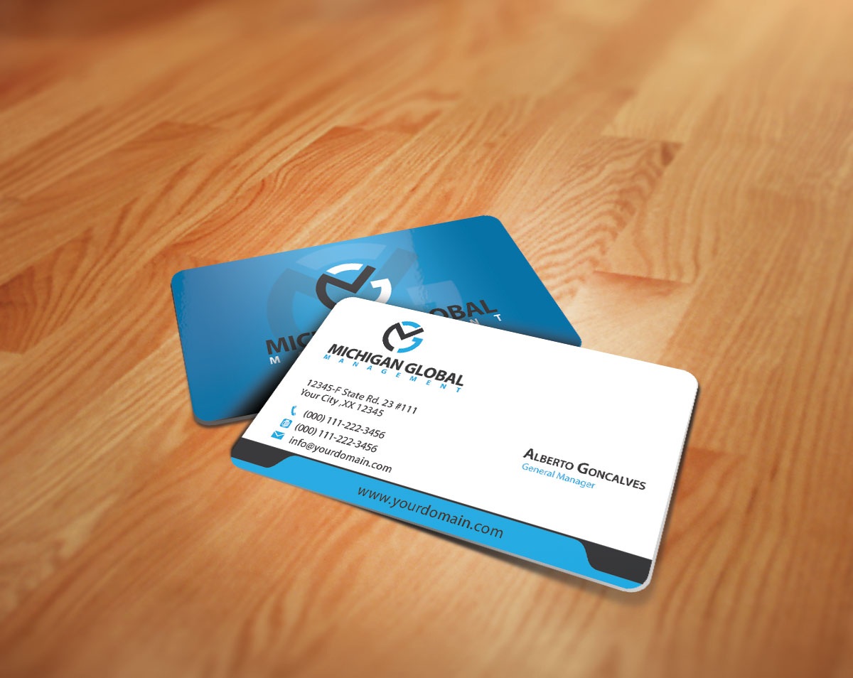 Visitenkarten-Design von antigrafis für Michigan global | Design #1313336