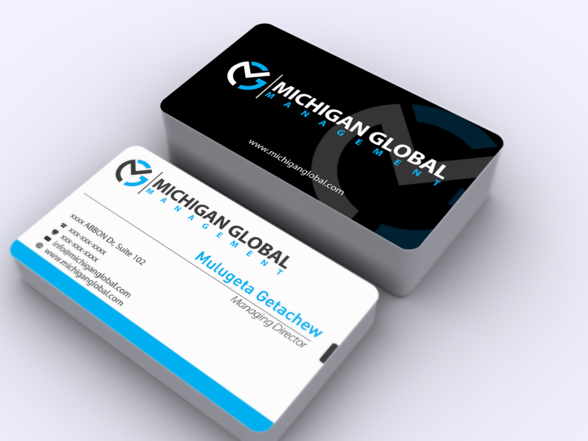 Visitenkarten-Design von Mulugeta für Michigan global | Design #1313241