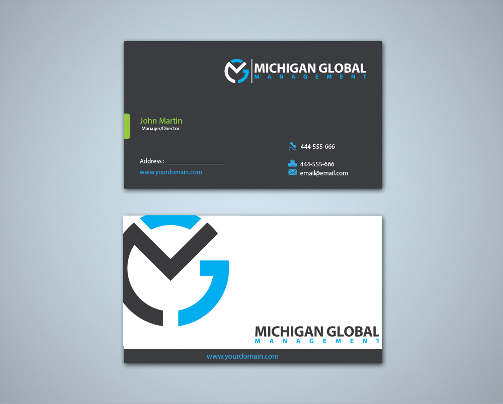 Visitenkarten-Design von cgaobair für Michigan global | Design #1314952