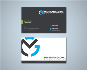 Visitenkarten-Design von cgaobair für Michigan global | Design: #1314952