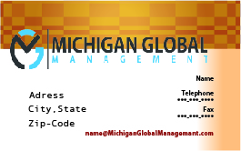 Business Card Design by BGA CREATIONS for Michigan global | Design #1308920
