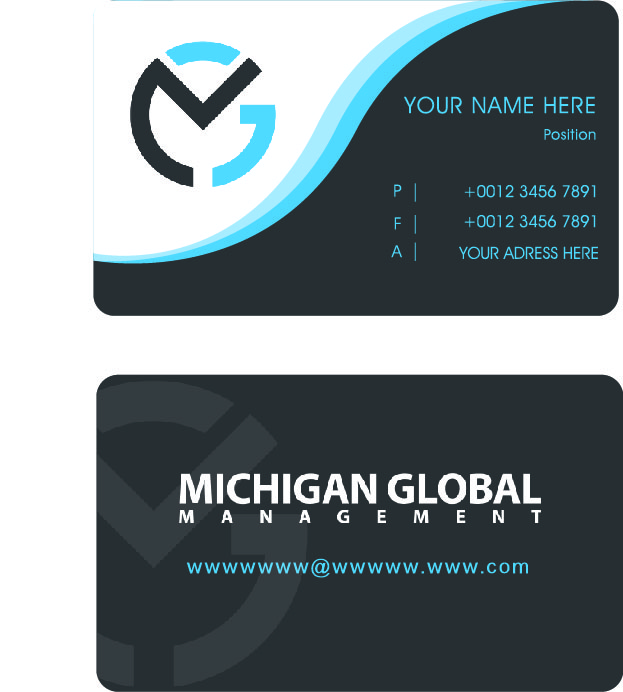 Visitenkarten-Design von suzirashid für Michigan global | Design #1299566