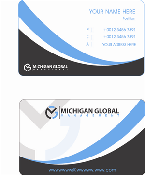 Visitenkarten-Design von suzirashid für Michigan global | Design: #1299568