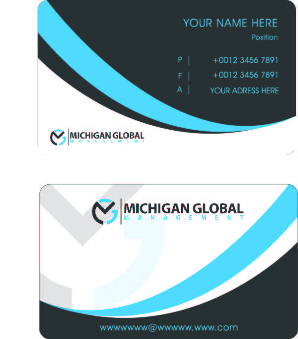 Business Card Design by suzirashid for Michigan global | Design #1299569