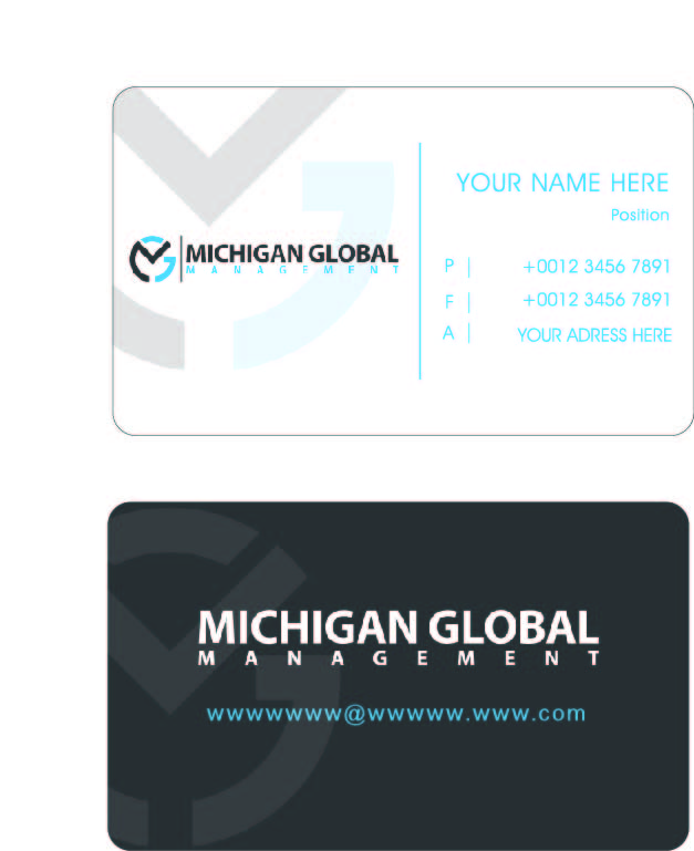 Visitenkarten-Design von suzirashid für Michigan global | Design #1299573