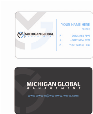 Visitenkarten-Design von suzirashid für Michigan global | Design: #1299573