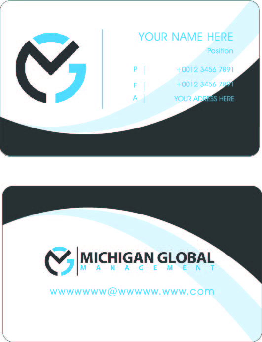 Visitenkarten-Design von suzirashid für Michigan global | Design #1299578