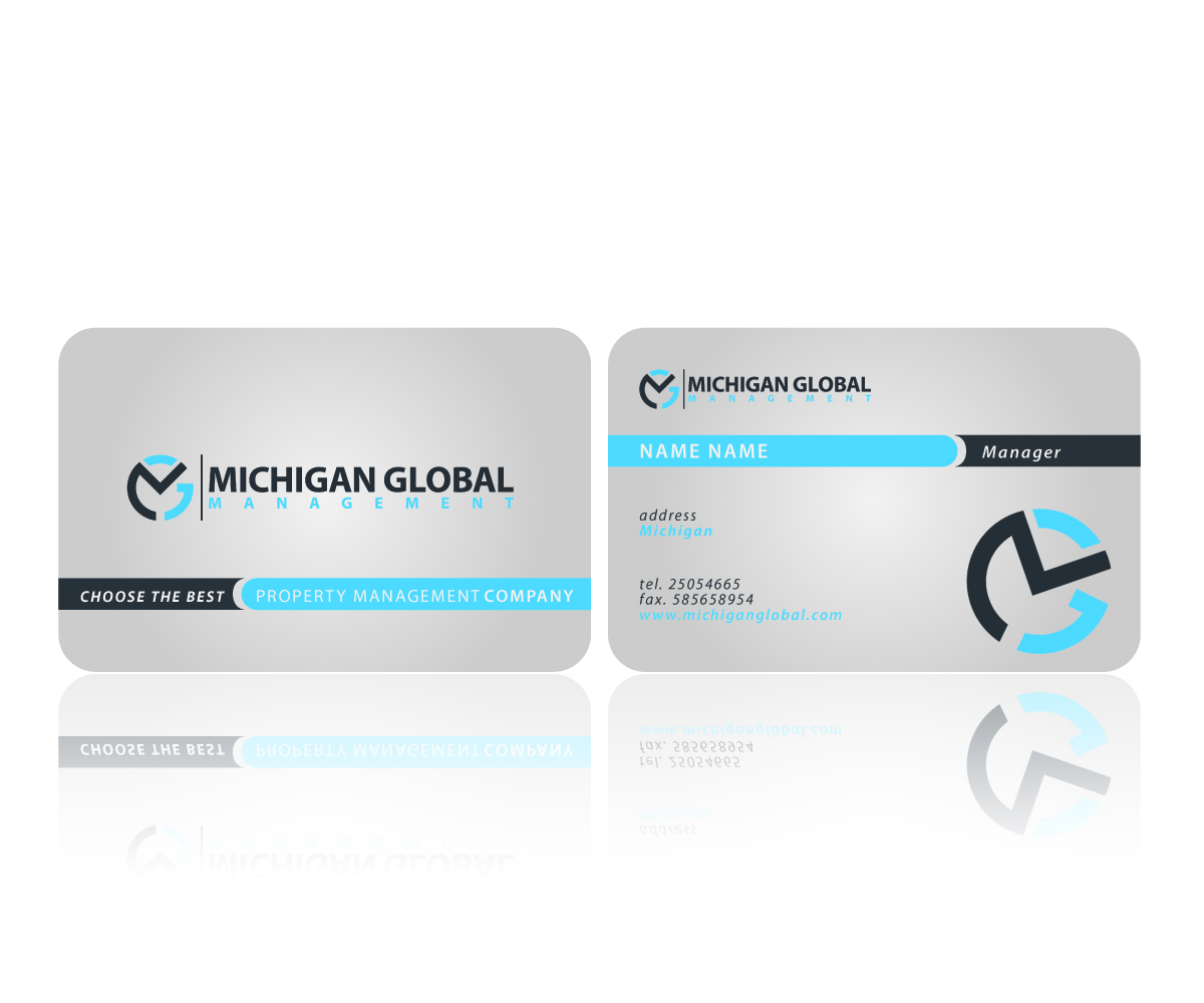 Business Card Design by G-M for Michigan global | Design #1295558