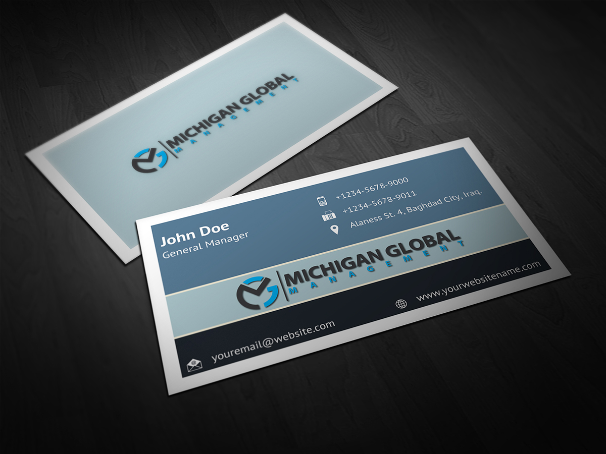 Elegant Playful Property Management Business Card Design For Business Card Design By Owpictures For Michigan Global 1307368