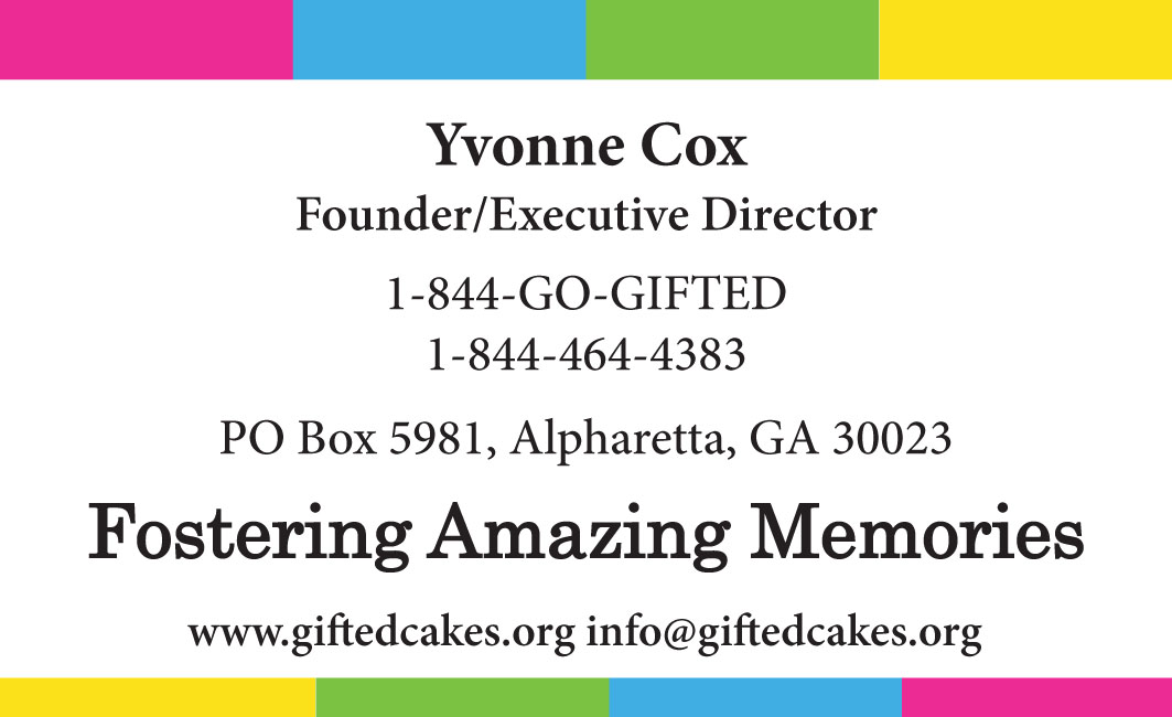 Stationery Design by EmmaN for Gifted Cakes Foundation, Inc. | Design #4590385