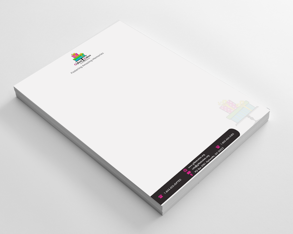 Stationery Design by artculturz_sd for Gifted Cakes Foundation, Inc. | Design #4604964
