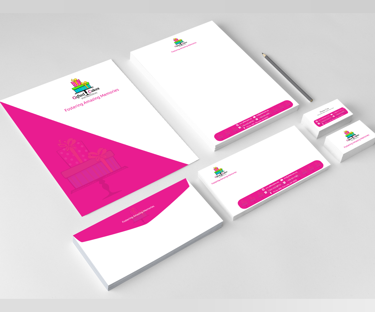 Stationery Design by artculturz_sd for Gifted Cakes Foundation, Inc. | Design #4612087