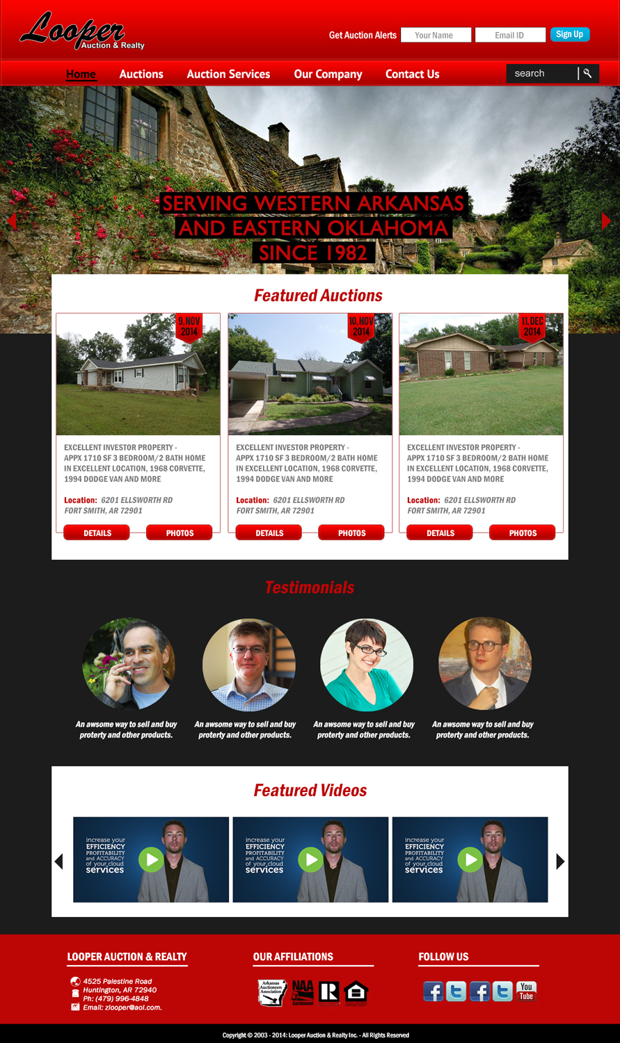 Wordpress Design by Handsome for AuctionServices.com, Inc. | Design #4599722