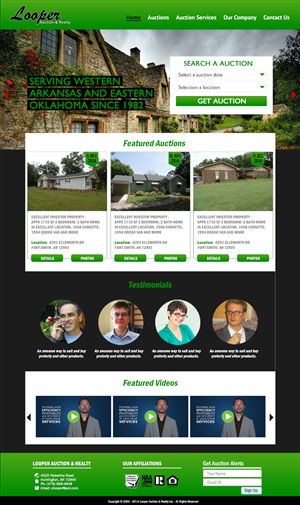 Wordpress Design by Handsome for AuctionServices.com, Inc. | Design: #4599913