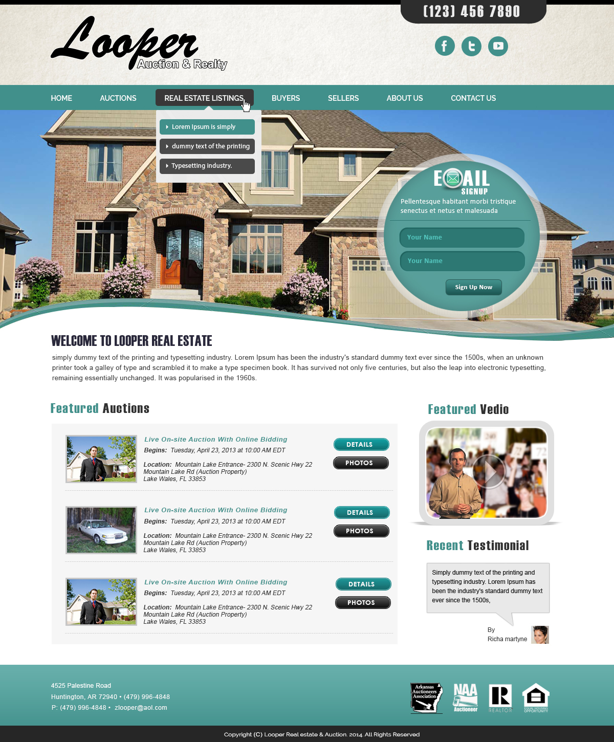 Wordpress Design by webxvision for AuctionServices.com, Inc. | Design #4583914