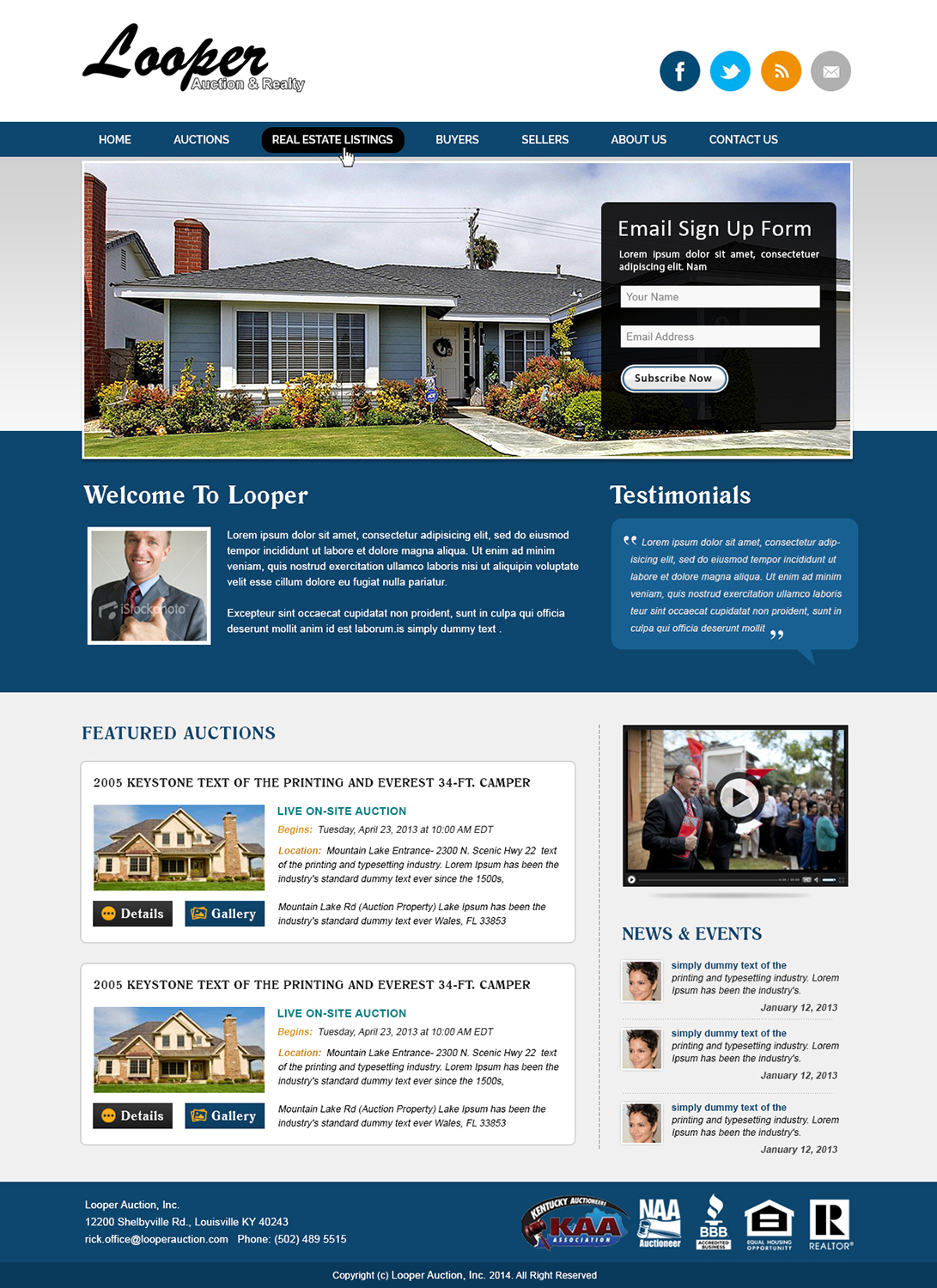 Wordpress Design by webxvision for AuctionServices.com, Inc. | Design #4584015