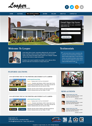 Wordpress Design by webxvision for AuctionServices.com, Inc. | Design: #4584015