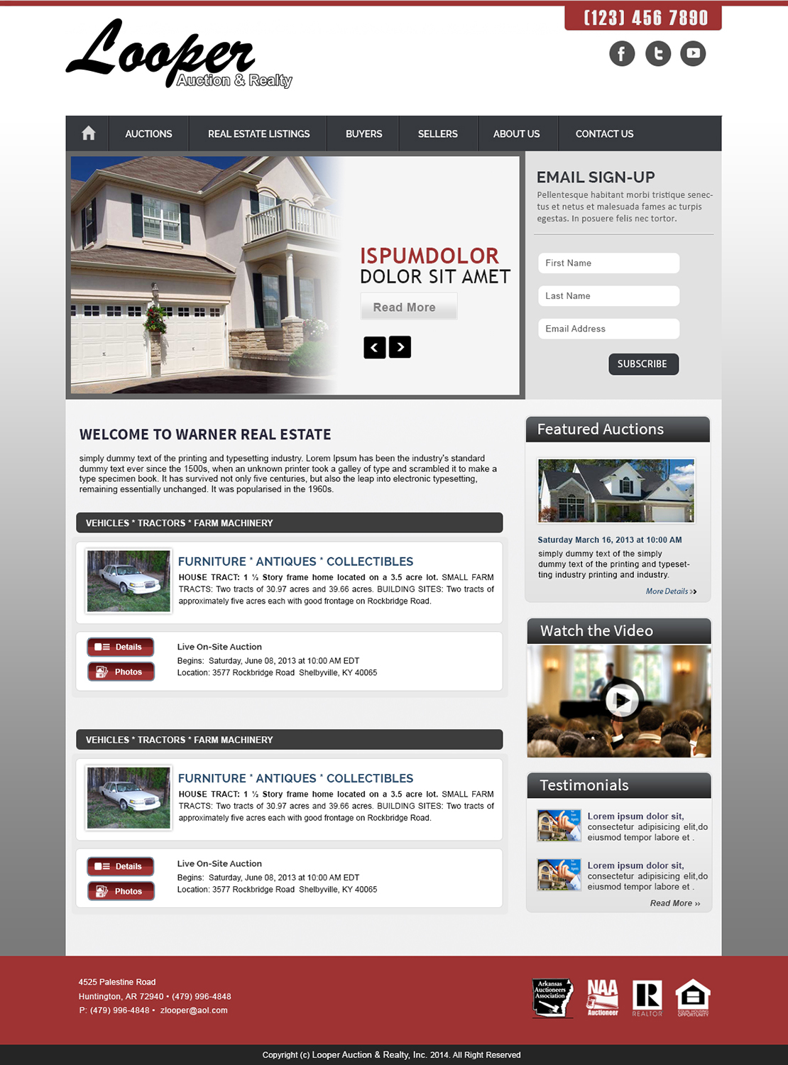 Wordpress Design by webxvision for AuctionServices.com, Inc. | Design #4584066