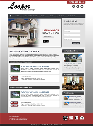 Wordpress Design by webxvision for AuctionServices.com, Inc. | Design: #4584066