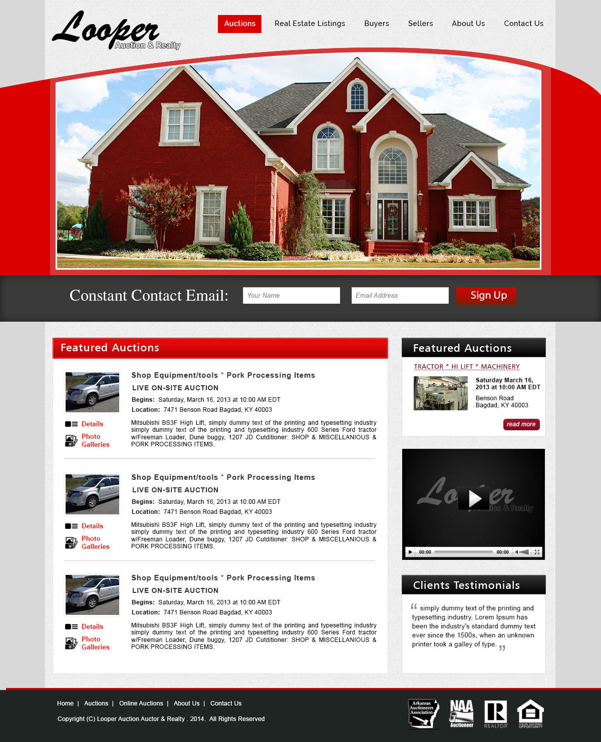 Wordpress Design by webxvision for AuctionServices.com, Inc. | Design #4584778