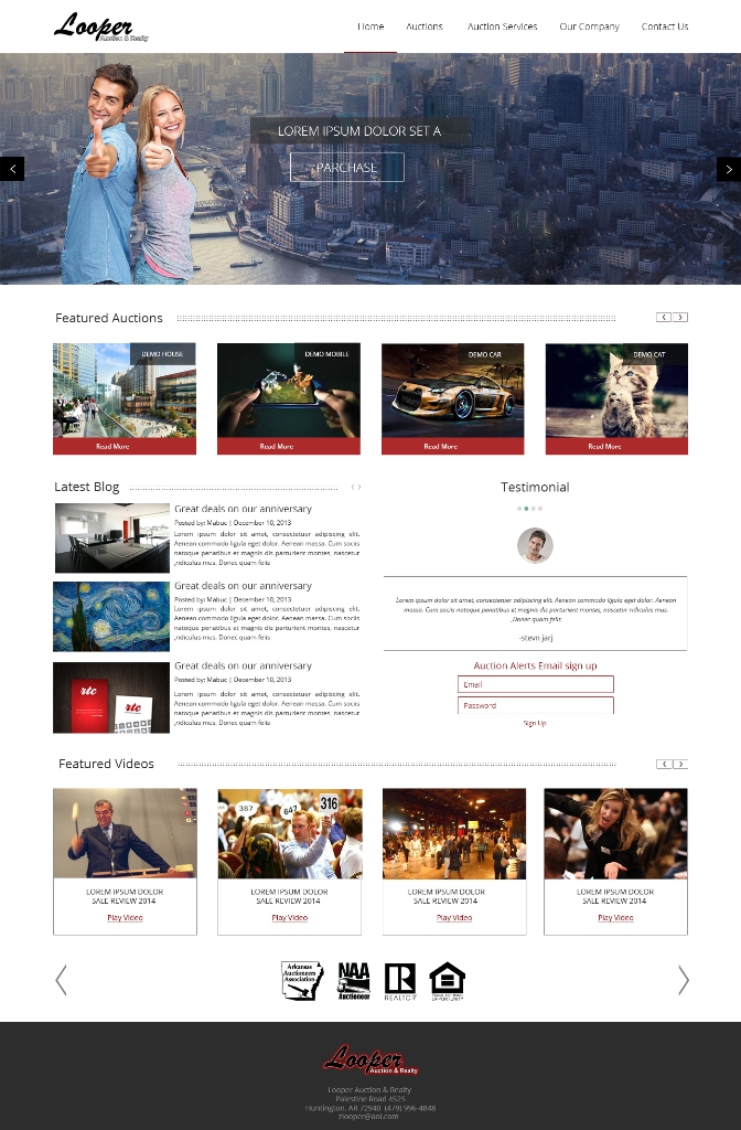 Wordpress Design by Cool_Amy for AuctionServices.com, Inc. | Design #4605979