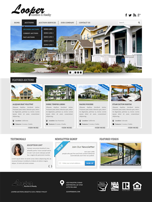 Design Wordpress par Vblue pour AuctionServices.com, Inc. | Design #4580866